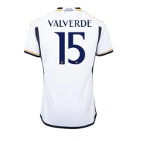 Real Madrid Federico Valverde #15 Domáci futbalový dres 2023-24 Krátky Rukáv